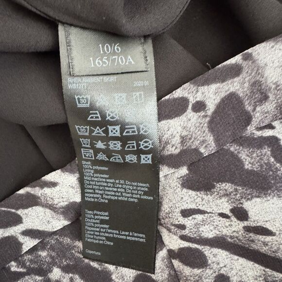 AllSaints Rhea Asymmetrical‎ Leopard Print Skirt Women's Size 6 - Picture 7 of 7